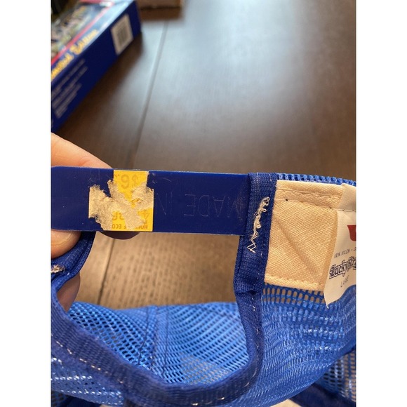 Vintage 80s ATLANTA BRAVES Embroidered ADJ Lucky Stripes snapback hat cap Rare - Picture 7 of 8